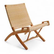 PP Möbler - PP512 Folding Chair - Ek oljad - Fåtöljer - Hans J. Wegner - Träfärgad