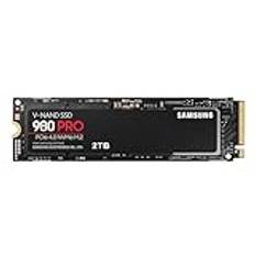 Samsung 980 PRO M.2 NVMe SSD (MZ-V8P2T0BW), 2 TB, PCIe 4.0, 7,000 MB/s Read, 5,000 MB/s Write, Internal Solid State Drive