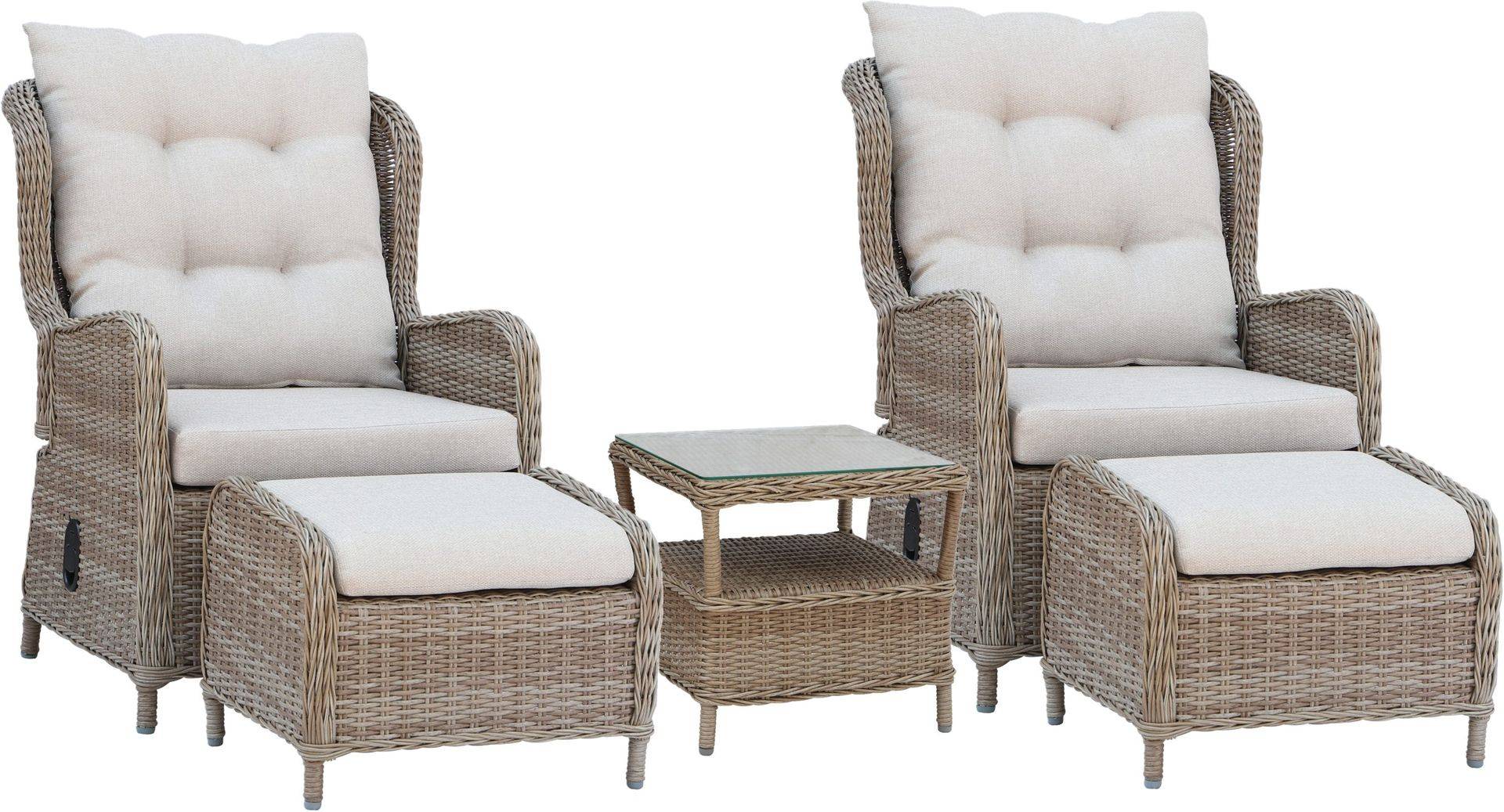 Utemöbelgrupp Orleans Lounge - beige Loungeset & loungegrupp Beige