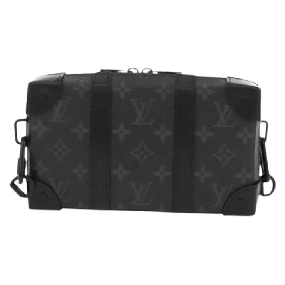 Louis Vuitton Vintage Pre-owned Monogram Eclipse Skuldertaske - Vintage - Dame - Sort - ONE SIZE - Uld