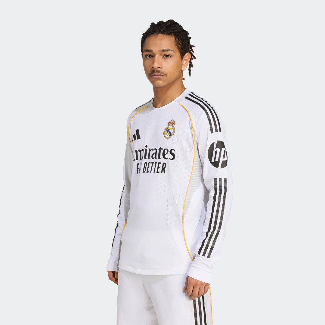 Real Madrid 25/26 Long Sleeve Home Authentic trøje