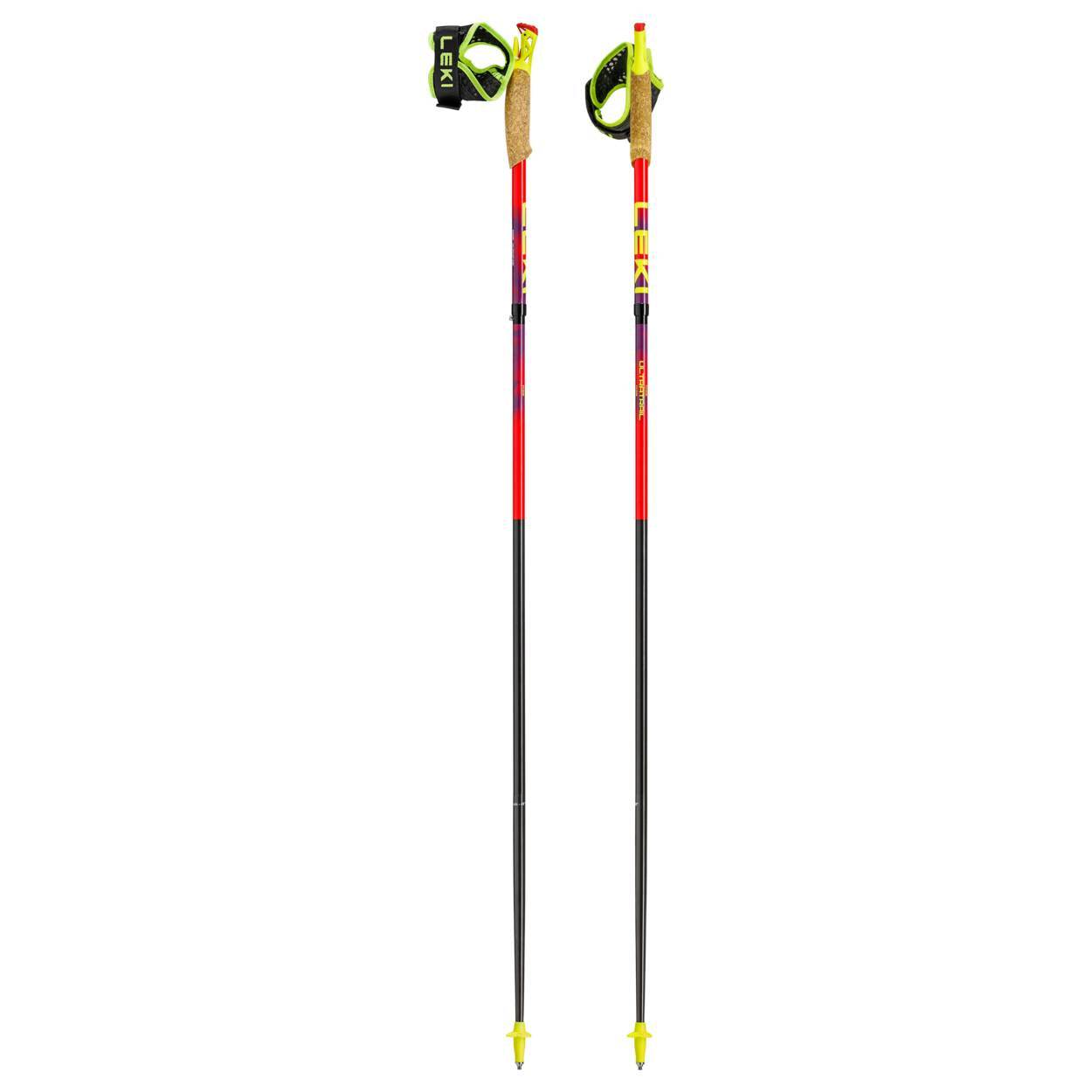 Leki Ultratrail FX.One, Bright Red/Violet/Neon Yellow - 120cm