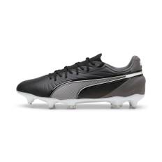 PUMA KING MATCH MxSG Football Boots Unisex, Shoes, Black/White/Cool Dark Gray, 46