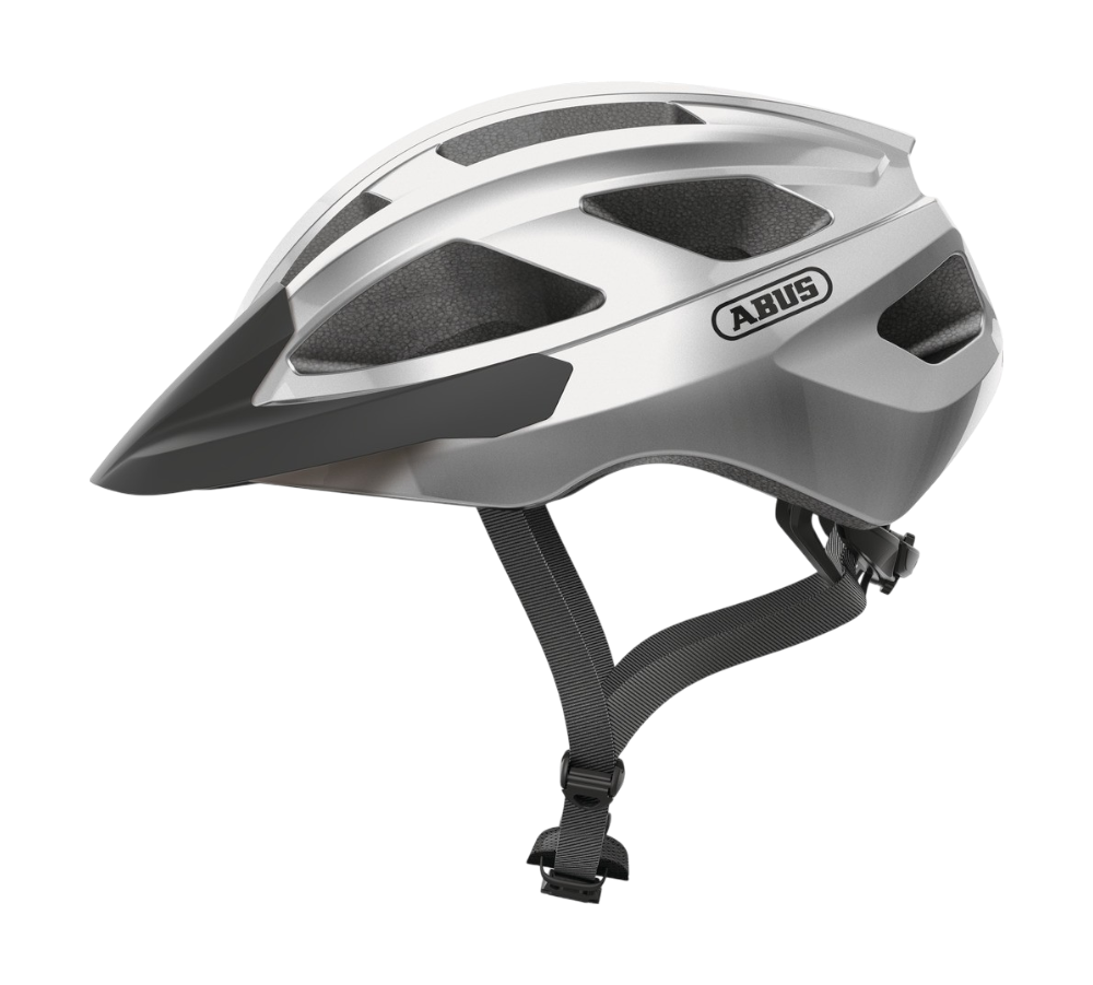 Cykelhjälm ABUS Macator - Gleam silver-S (51-55 cm)