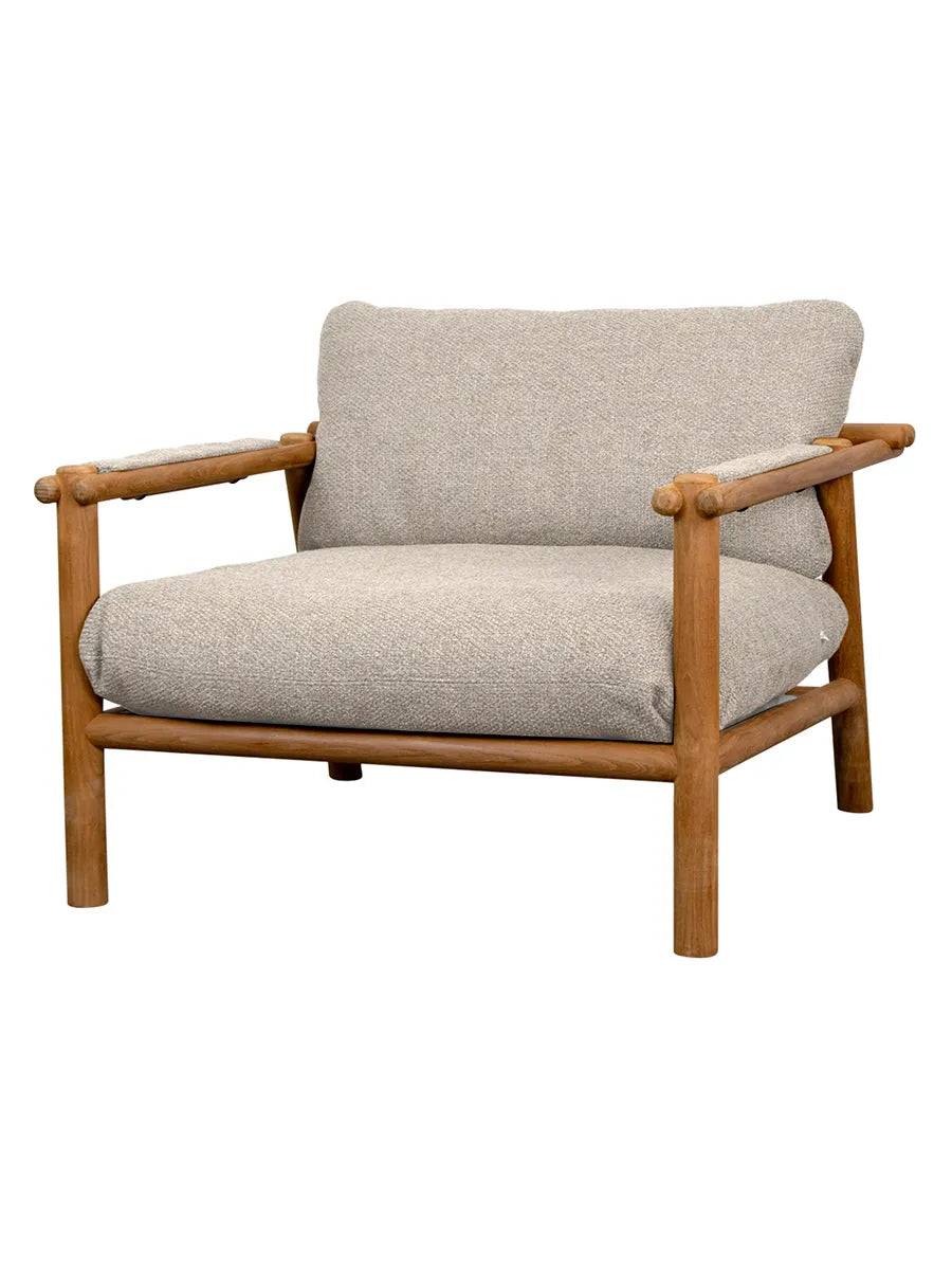 Sticks Loungestol, teak fra Cane-line Desert Sand, Cane-line Rise - Jacobsen Plus