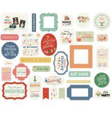 Carta Bella Cardstock Die-Cuts 34/Pkg - They Say It´s Your Birthday...