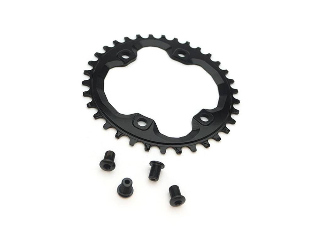 absoluteBLACK Rund klinge - Singlespeed - ø96 mm - 34T - Sort.
