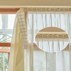 1pc French Romantic Vertical Venetian Blind Window Curtain - Yellow - Multi-size