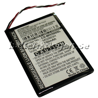 Batteri till Mitac Mio Moov 500 mfl