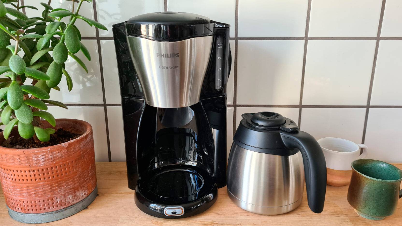 Billede af kaffemaskine med termokande