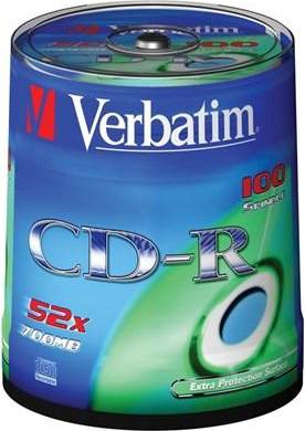 CD-R Extra Protection 700MB 52x Spindle 100-Pack