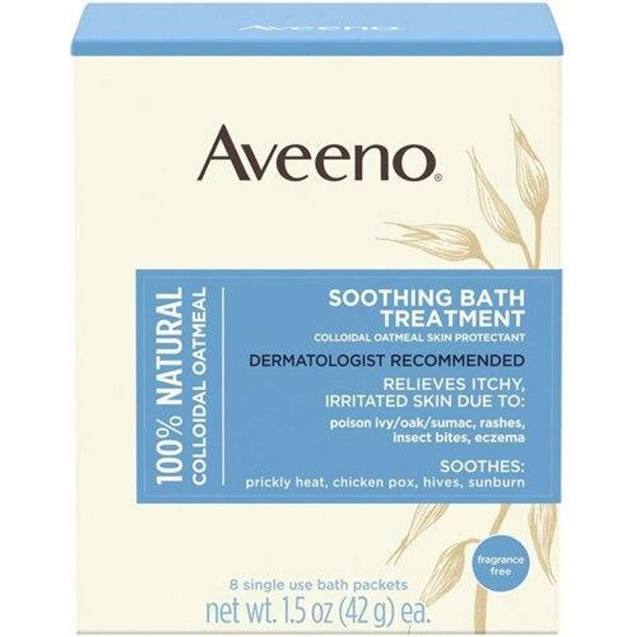 Aveeno Soothing Bath Treatment Fragrance Free 8 Packets • Preis