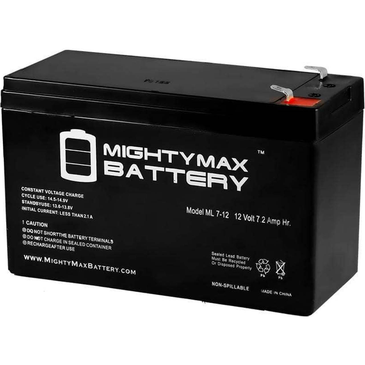 Mighty Max Battery 12V 7.2AH SLA for ShurFlo SRS-600 ProPack Sprayer ...