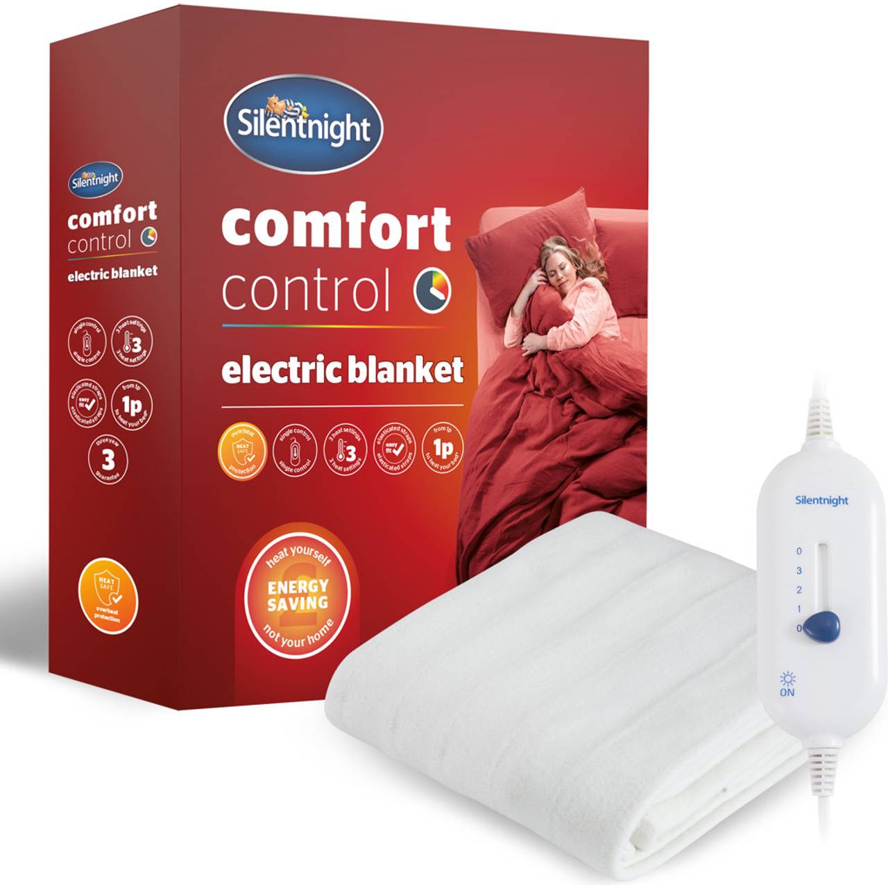 Silentnight Comfort Control Electric Blanket Double Size 378567e