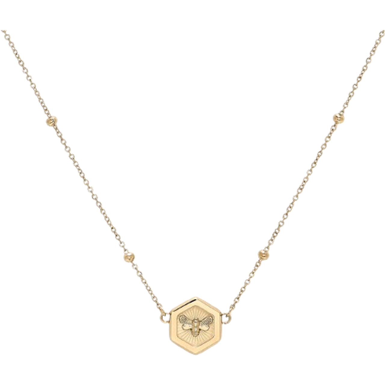 Olivia Burton Signature Minima Bee Pendant Necklace - Gold • Pris