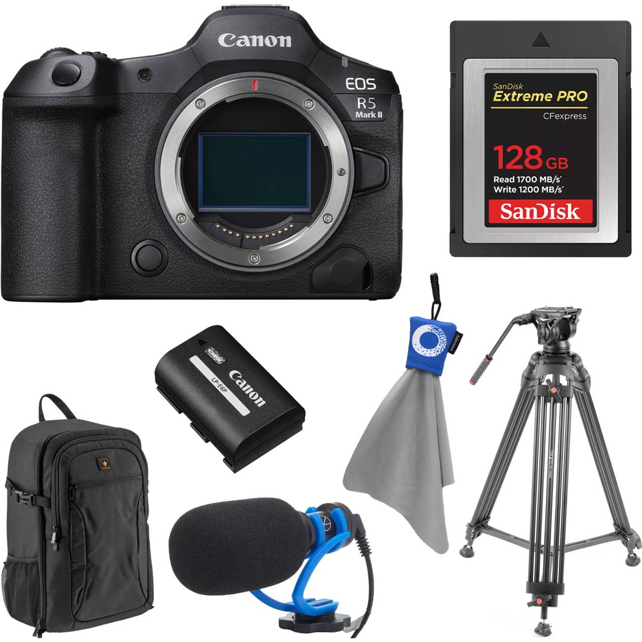 Canon EOS R5 Mark II Mirrorless Camera with Accessories Kit • Price