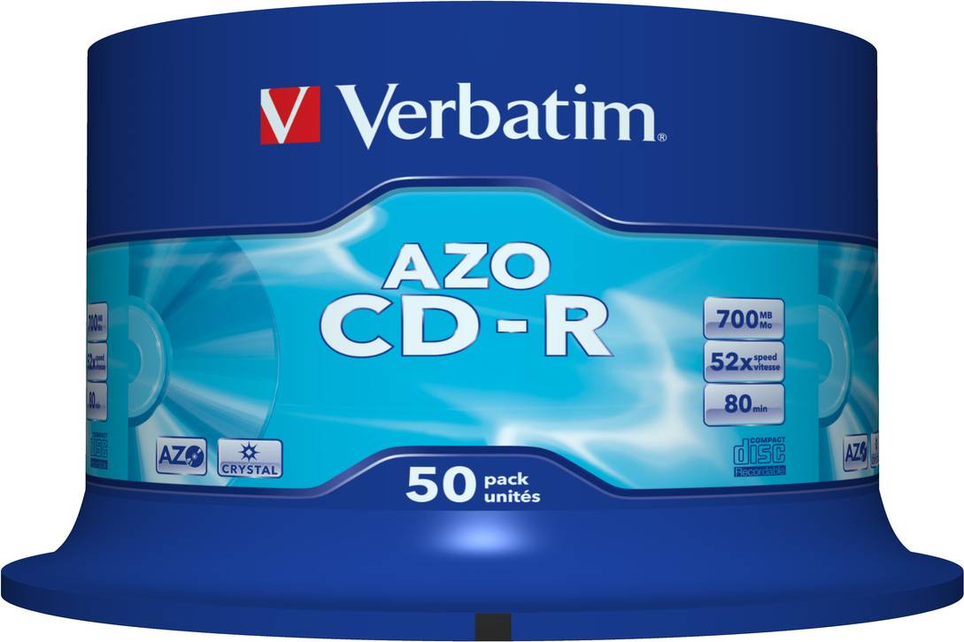 CD-R Crystal 700MB 52x Spindle 50-Pack