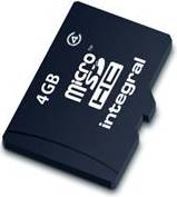 Integral MicroSDHC Class 4 4GB
