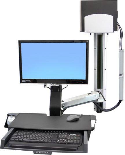 45 inch tv Ergotron 45-270-026 StyleView Sit-Stand Combo System