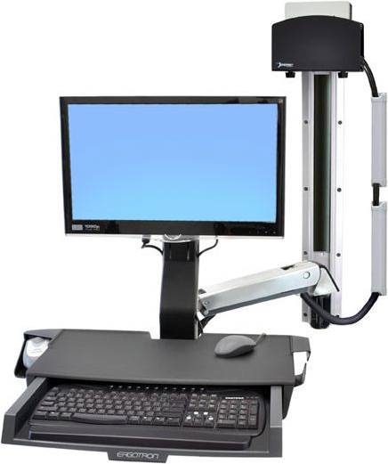 45 inch tv Ergotron 45-272-026 StyleView Sit-Stand Combo System