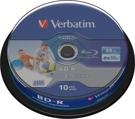 BD-R 25GB 6x Spindle 10-Pack Inkjet