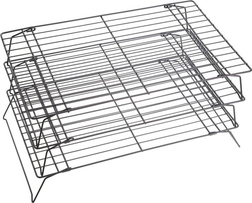 KitchenCraft 3 Tier Non-Stick Stackable Backgitter 40 cm