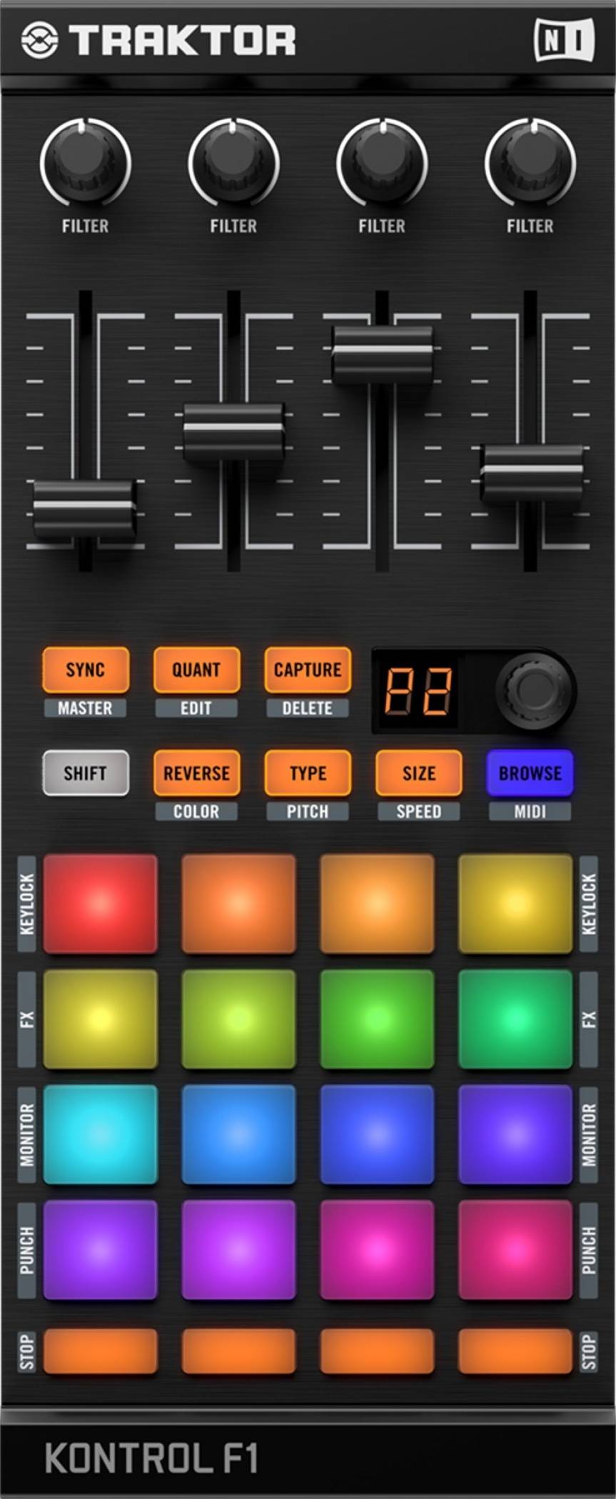Controller dj Native Instruments Traktor Kontrol F1 DJ Controller