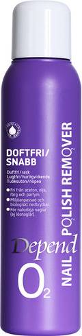 Depend O2 Nagellackremover Doftfri/Snabb 100ml