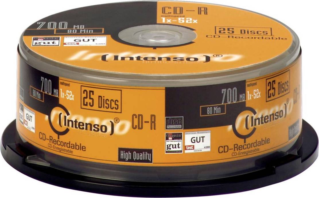 Intenso CD-R 700MB 52x Spindle 25-Pack