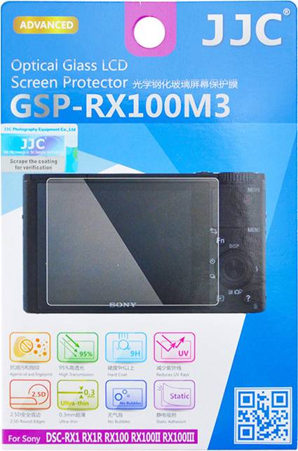 Sony rx100 JJC Optical Glass Screen Cover for Sony DSC-RX1/RX1R/RX100/RX100II/RX100III