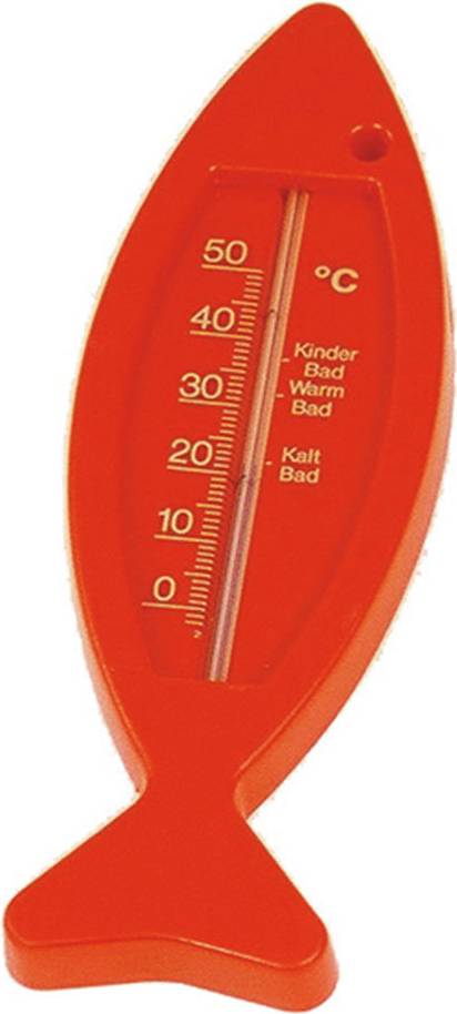 Badetermometer Fisk Hvit