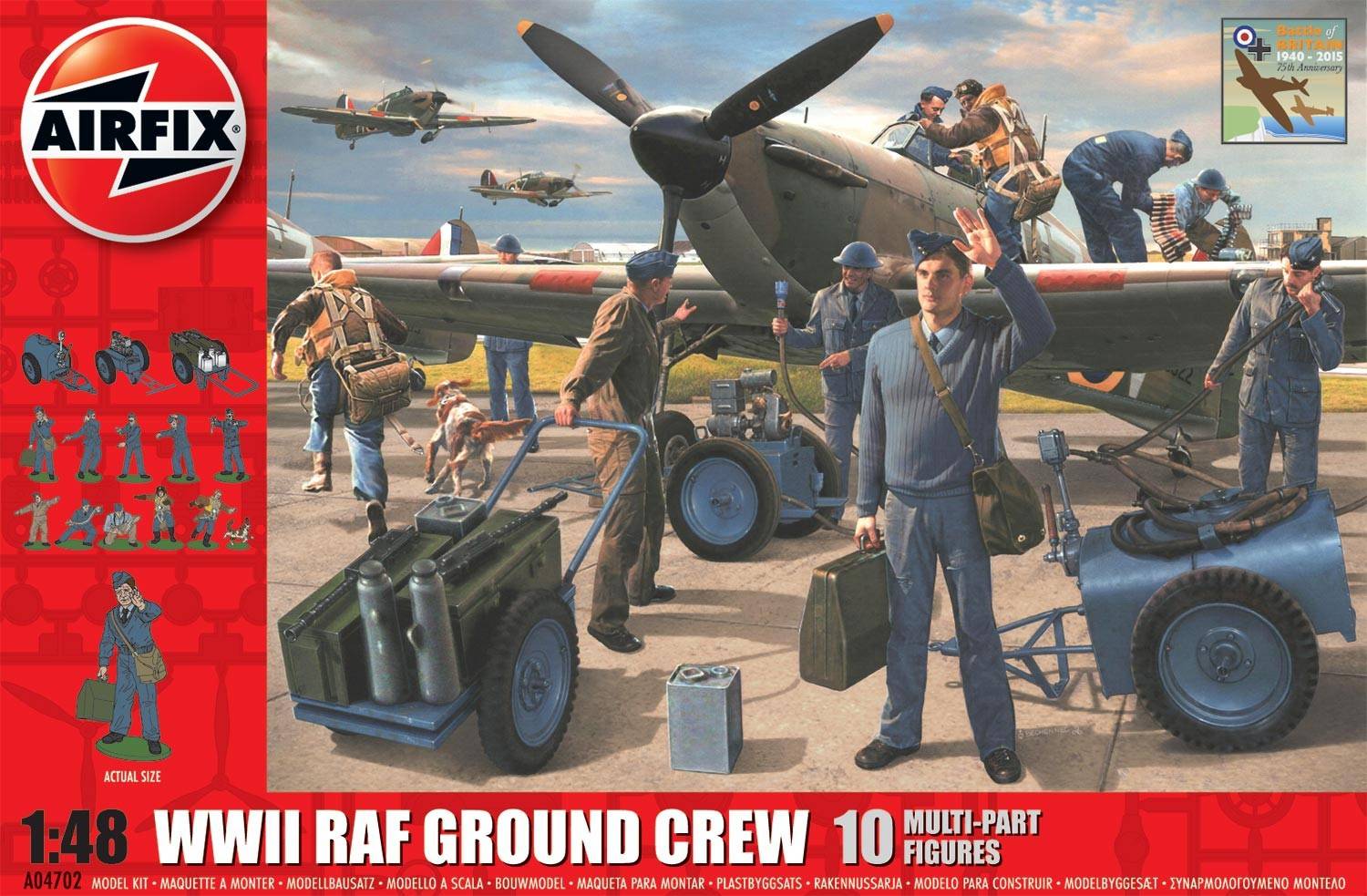 WWII RAF Ground Crew Figure Accessory Set