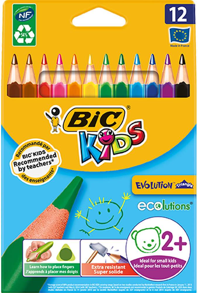 Evolution Triangle Colouring Pencils 12-pack
