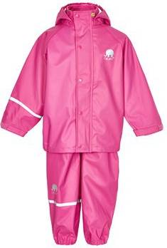 Basic Solid Pu Long Sleeve Set - Rosa