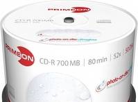 Primeon CD-R Extra Protection 700MB 52x Spindle 50-Pack Inkjet
