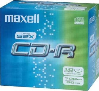Maxell CD-R 700MB 52x Jewelcase 10-Pack