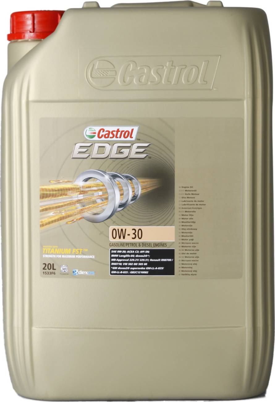 Castrol edge 0w 30 Castrol Edge Titanium FST 0W-30