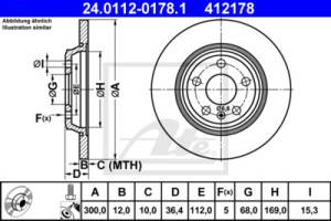 Rear Disc Brake Rotor For Audi