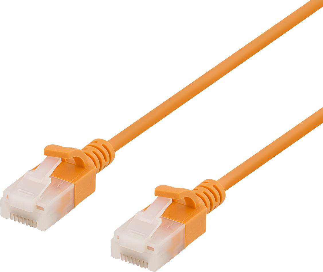 Deltaco Slim U/UTP Cat6a RJ45 - RJ45 LS0H 5m