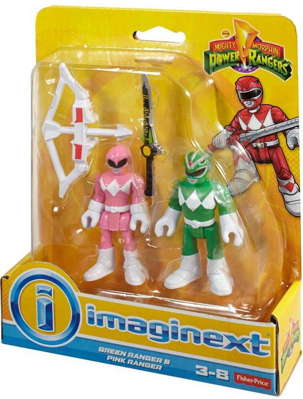 Fisher-Price Imaginext Power Rangers Green Ranger & Pink Ranger