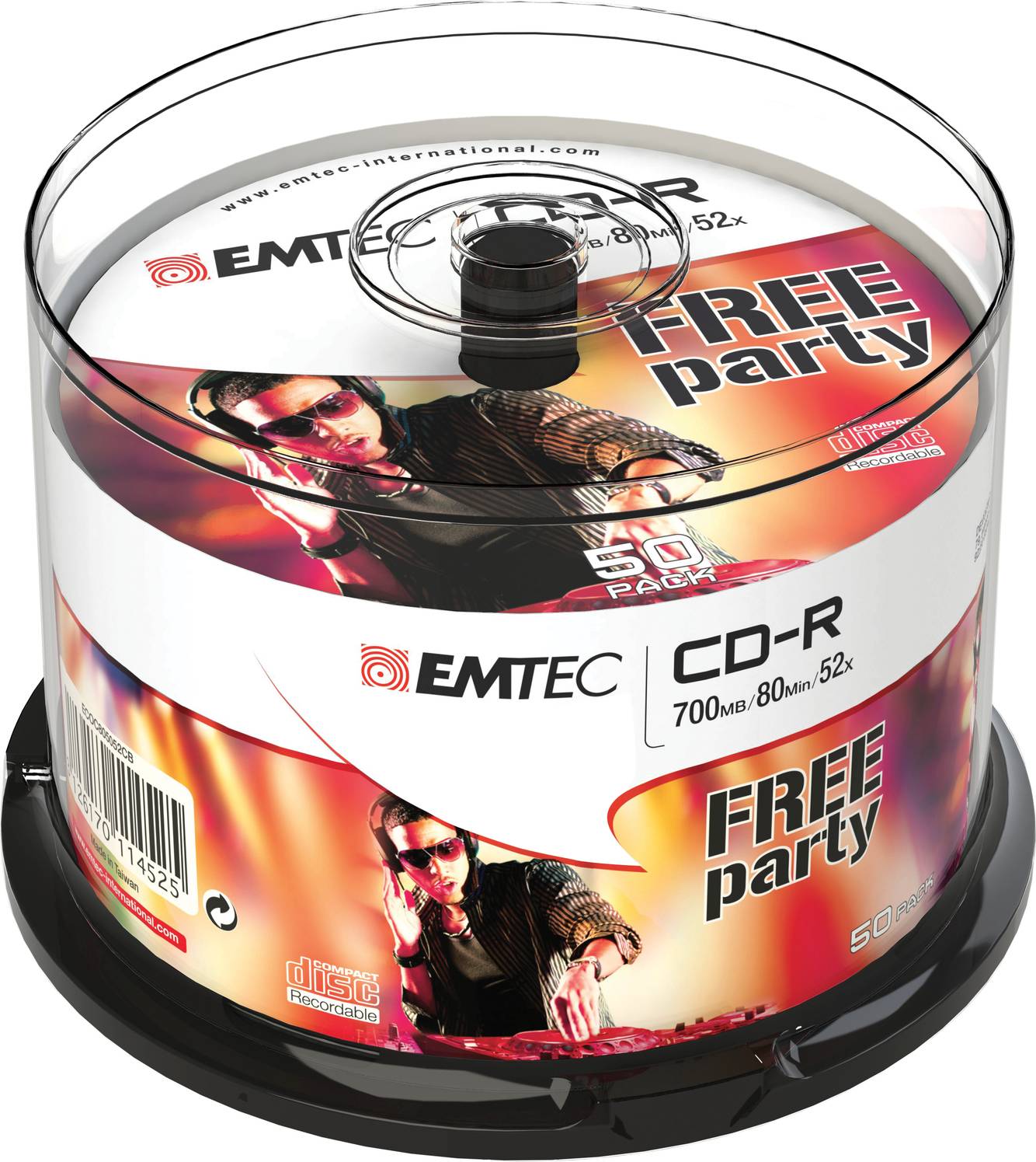Emtec CD-R 700MB 52x Spindle 50-Pack