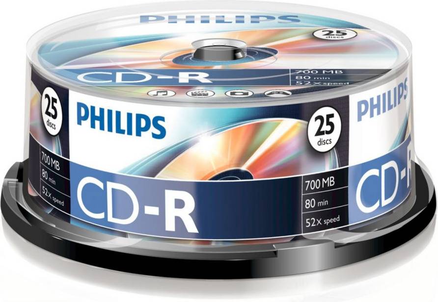 Philips CD-R 700MB 52x Spindle 25-Pack