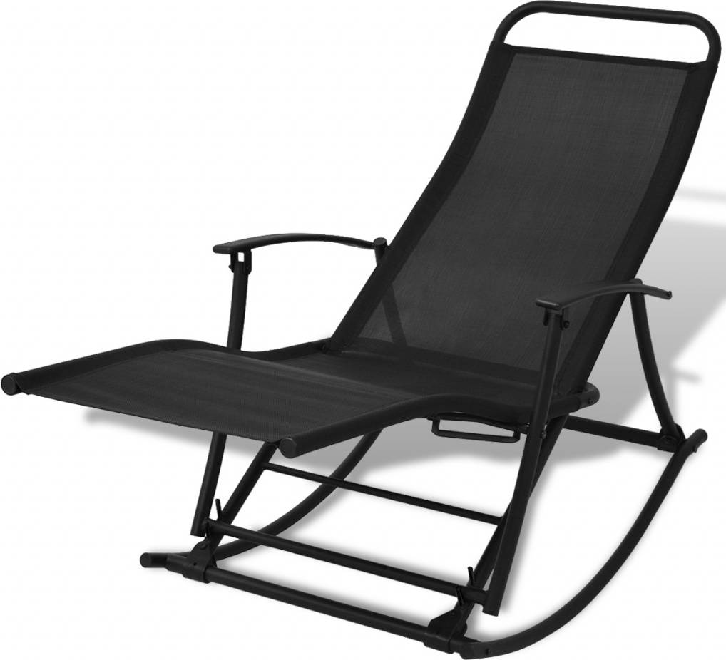 vidaXL Rocking Chair - Black