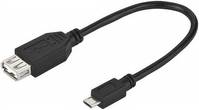 Monacor USB A-USB Micro-B M-F 0.2m