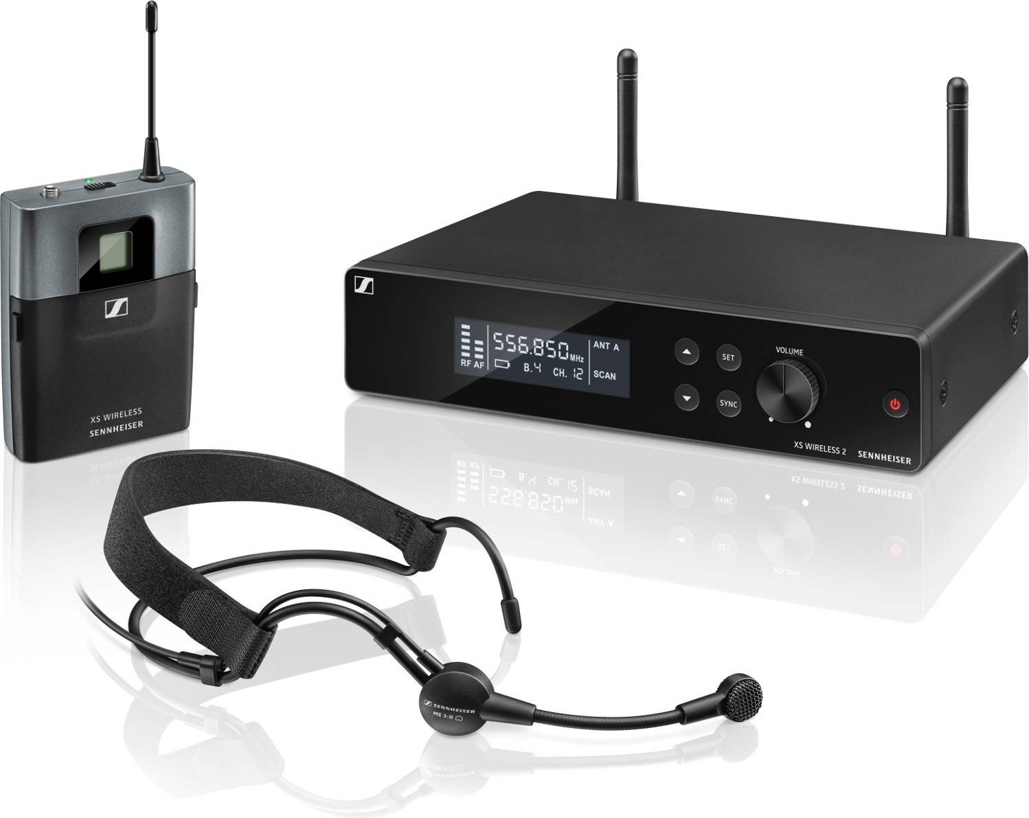 Sennheiser wireless microphone Sennheiser XSW 2-ME3 Wireless Headworn Microphone System