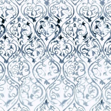 Designers Guild Mural Arabesque Graphite Grey