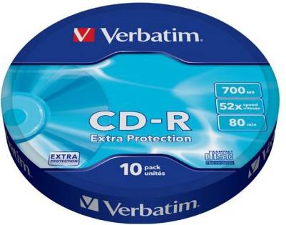 Verbatim CD-R 700MB 52x Spindle 10-Pack