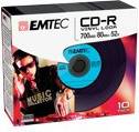 CD-R Vinyl 700MB 52x Slimcase 10-Pack