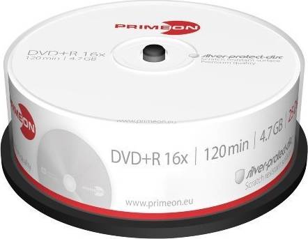 DVD+R Extra Protection 4.7GB 16x Spindle 25-Pack