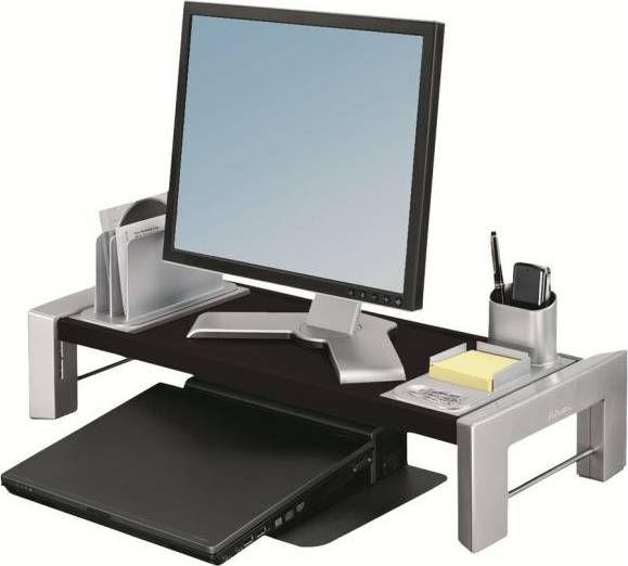Fellow 8037401 Monitor Riser - Silver/Black
